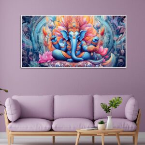 lord-ganesh-decoative-artistic-canvas-wall-painiting