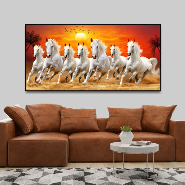 seven-horses-running-at-sunrise-premium-canvas-wall-painting-1
