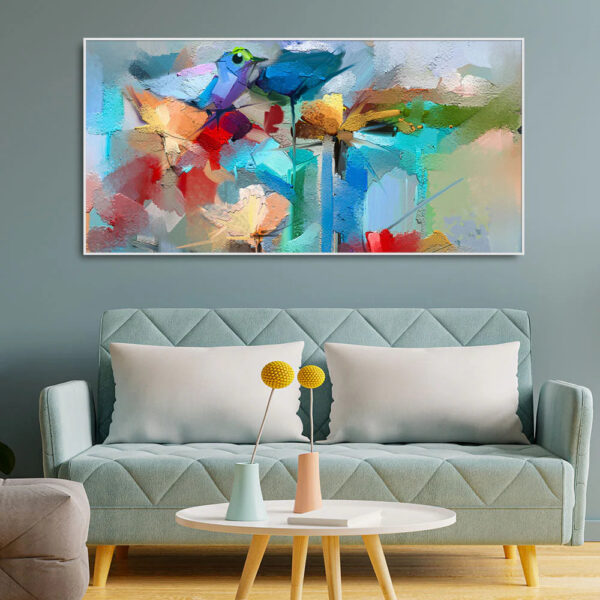abstract-colorful-bird-and-spring-flower-canvas-wall-painting-1