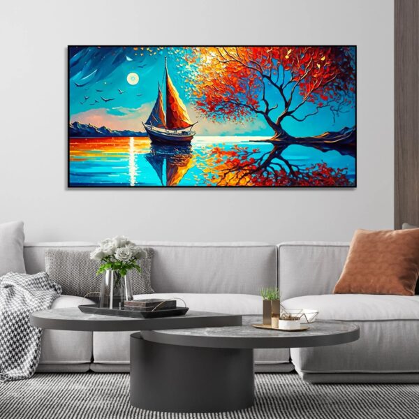 abstract-art-of-forest-landscape-with-birds-canvas-wall-painting-copy