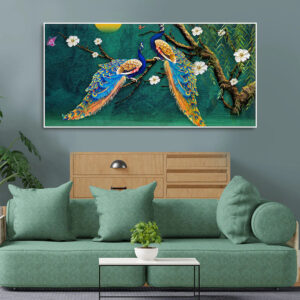 beautiful-pair-of-peacock-canvas-wall-painting-1