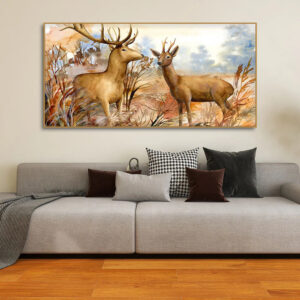 canvas-wall-painting-pair-of-deer-in-the-forest