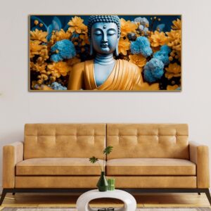 meditating-buddha-monk-canvas-wall-painting