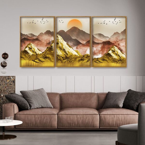 golden-mountains-and-birds-scenery-floating-canvas-wall-painting-set-of-three-1