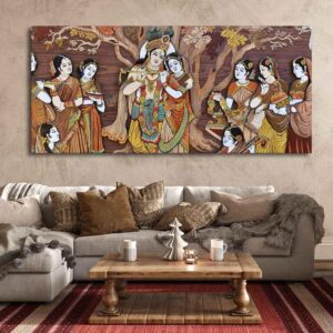 radha-krishna-rasleela-large-canvas-wall-painting