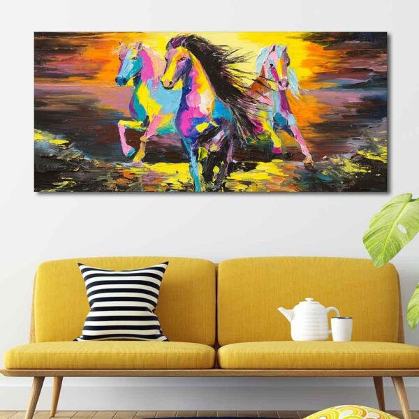 running-horses-abstract-art-premium-canvas-wall-painting