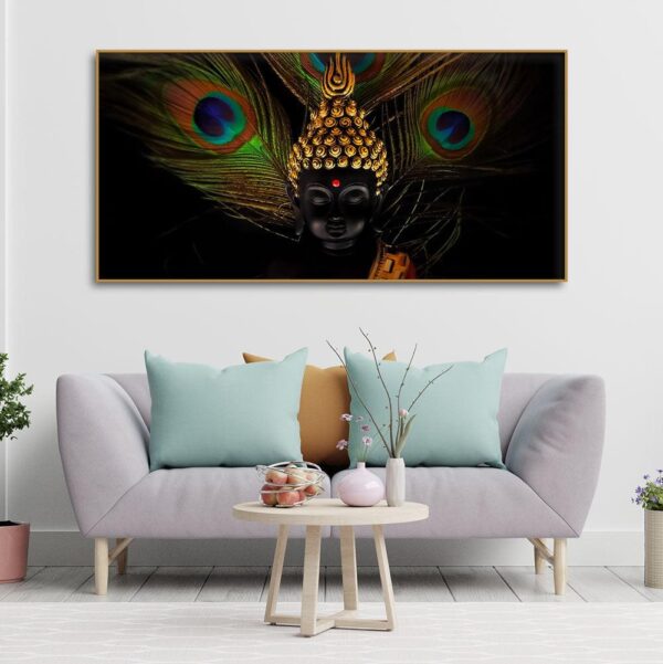 peaceful-smiling-buddha-statue-canvas-wall-painting