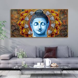 lord-gautam-buddha-serene-face-canvas-wall-painting