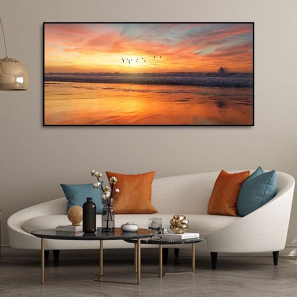 canvas-wall-painting-of-beautiful-sunset