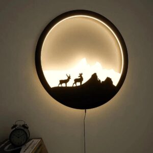 beautiful-scenery-deer-wooden-led-wall-light-backlit-wall-art