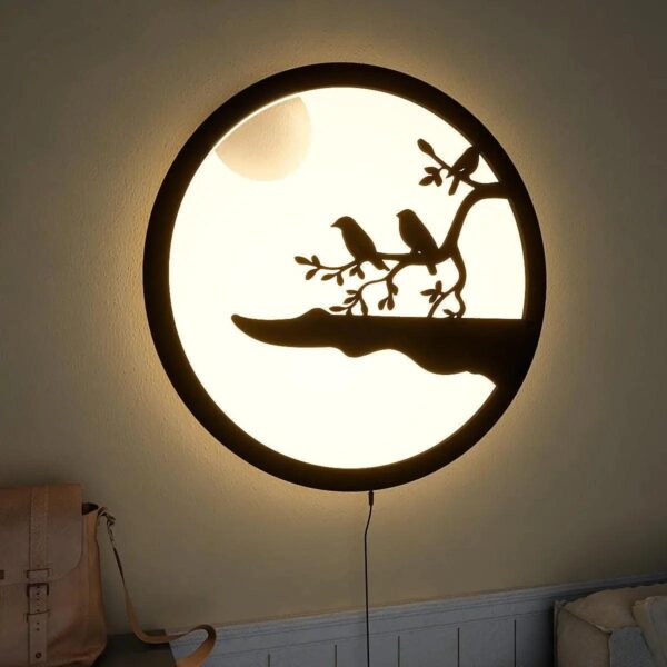 chirping-birds-rounded-backlit-wooden-wall-decor-with-led-night-light