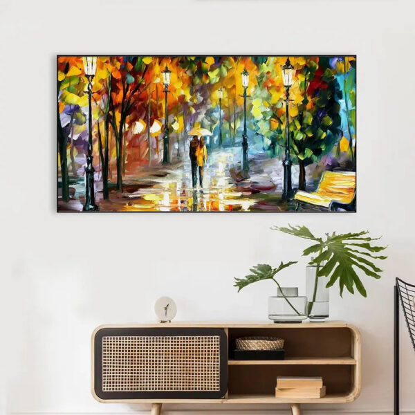 romantic-love-couple-canvas-painting-in-a-forest