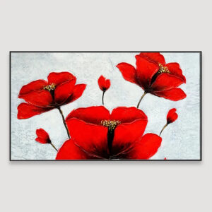 elegant-red-flower-wide-format-canvas-painting