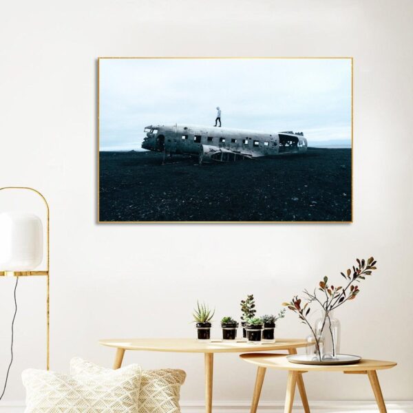 plane-crash-floating-canvas-wall-painting