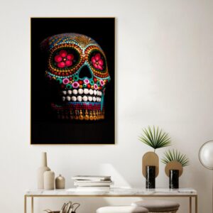 decorative-skull-floating-canvas-wall-painting